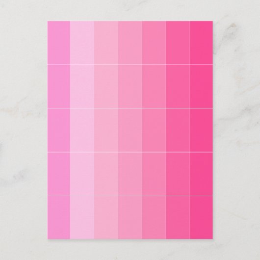Carte Postale Seule couleur rose chaud Ombre (Devant)