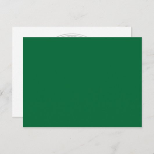 Carte Postale SEULEMENT COULEUR - vert foncé (Devant / Derrière)