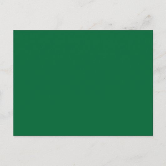 Carte Postale SEULEMENT COULEUR - vert foncé (Devant)