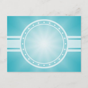 Carte Postale SEULEMENT dégradés de COULEUR - océan bleu étoile