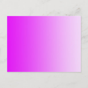 Carte Postale SEULEMENT dégradés de COULEUR - rose néon
