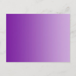 Carte Postale SEULEMENT dégradés de COULEUR - violet