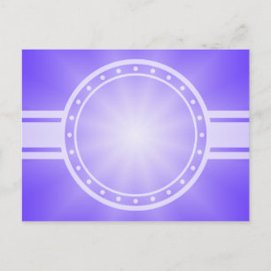 Carte Postale SEULEMENT dégradés de COULEUR - violet Star