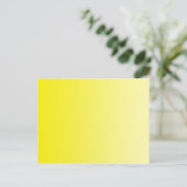 Carte Postale SEULS gradients de COULEUR - citron (Debout devant)