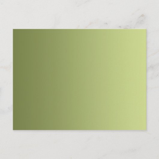 Carte Postale SEULS gradients de COULEUR - vert olive (Devant)