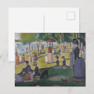 Carte Postale Seurat dimanche La Grande Jatte Beaux-Arts