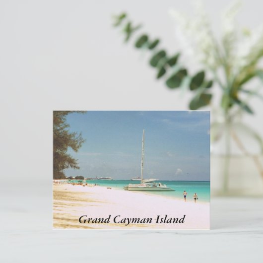 Carte Postale Seven Mile Beach, Grand Cayman Island (Debout devant)