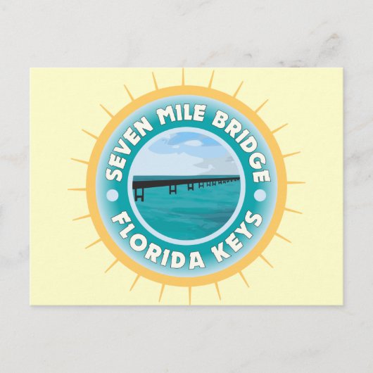 Carte Postale Seven Mile Bridge Florida Keys (Devant)