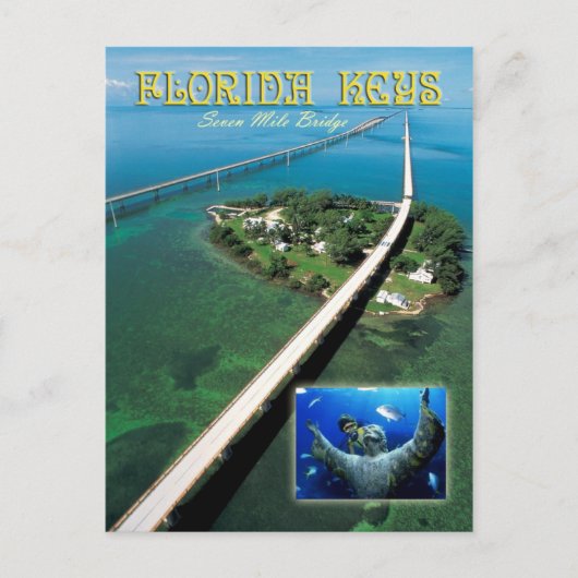 Carte Postale Seven Mile Bridge & Pigeon Key, Florida Keys (Devant)