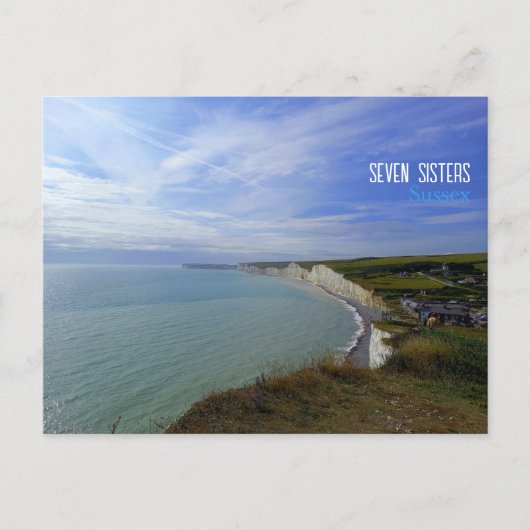 Carte Postale Seven Sisters, Sussex (Devant)