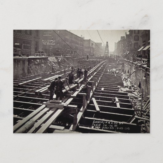 Carte Postale Seventh Avenue et métro 24-25th Streets (Devant)