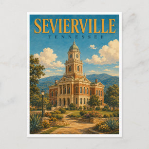 Carte Postale Sevierville Tennessee Courthouse GeoSaga