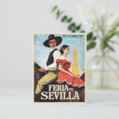 Carte Postale Sevilla Feria de Abril 1951 Vintage (Debout devant)