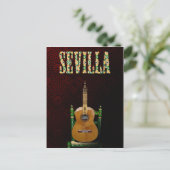 Carte Postale SEVILLA. Guitarra flamenca con Giralda de Sevilla. (Debout devant)