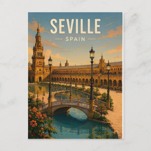 Carte Postale Séville Espagne Capitale Andalouse Flamenco Voyage