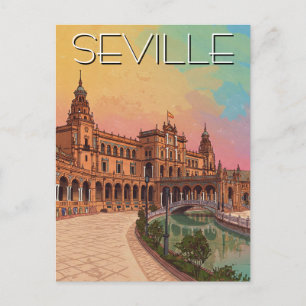 Carte Postale Séville Espagne Plaza de Espana