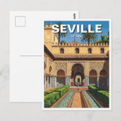 Carte Postale Séville Espagne Real Alcazar (Devant / Derrière)