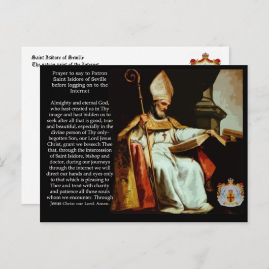 Carte Postale Séville Saint Isidore (Devant / Derrière)