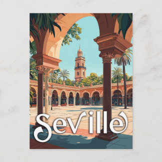 Carte Postale Séville vintage, Espagne - Souvenir espagnol class