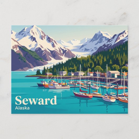 Carte Postale Seward, Alaska États-Unis (Devant)