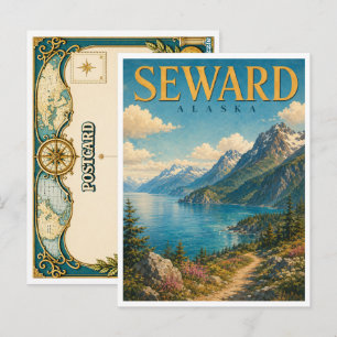 Carte Postale Seward Alaska Resurrection Bay GeoSaga