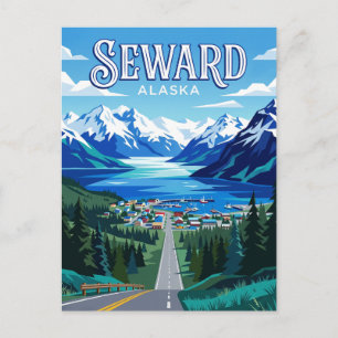 Carte Postale Seward États-Unis