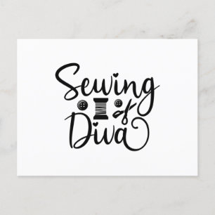 Carte Postale Sewing