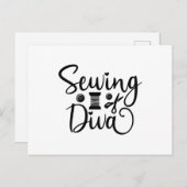 Carte Postale Sewing (Devant / Derrière)