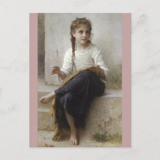 Carte Postale Sewing by William-Adolphe Bouguereau (Devant)