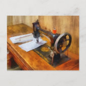 Carte Postale Sewing machine With Orange Thread (Devant)