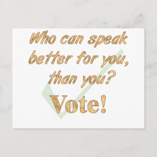 Carte Postale S'exprimer et voter