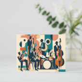 Carte Postale Sextet âge du jazz du milieu du siècle (Debout devant)