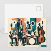 Carte Postale Sextet âge du jazz du milieu du siècle (Devant / Derrière)