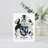 Carte Postale Sexton Family Crest (Debout devant)