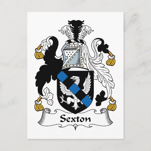 Carte Postale Sexton Family Crest (Devant)