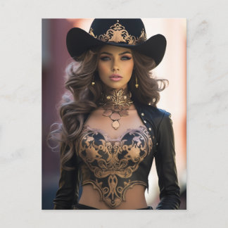 Carte Postale Sexy Cowgirl