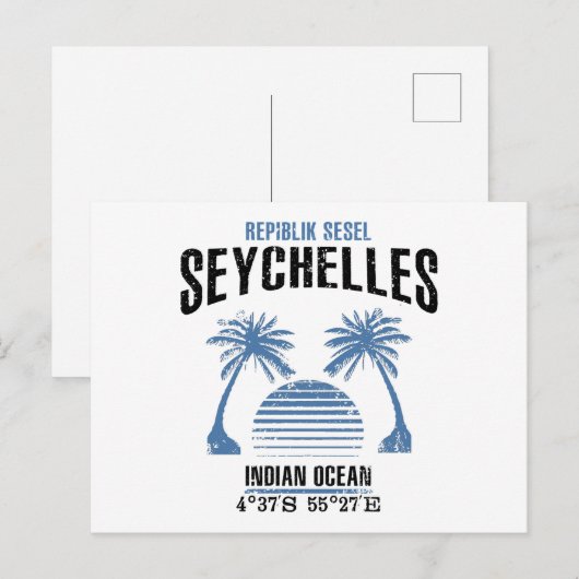 Carte Postale Seychelles (Devant / Derrière)