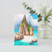 Carte Postale Seychelles Beach Art Ocean Lover (Debout devant)