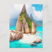 Carte Postale Seychelles Beach Art Ocean Lover (Devant)
