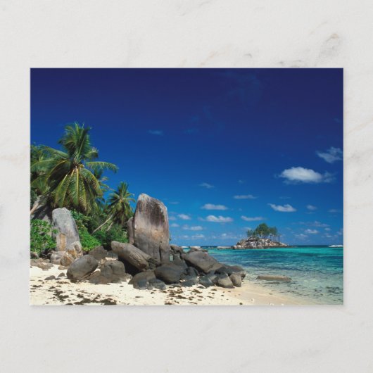Carte Postale Seychelles, île de Mahe, plage d'Anse Royale. (Devant)
