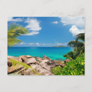Carte Postale Seychelles. Le littoral de Pierre