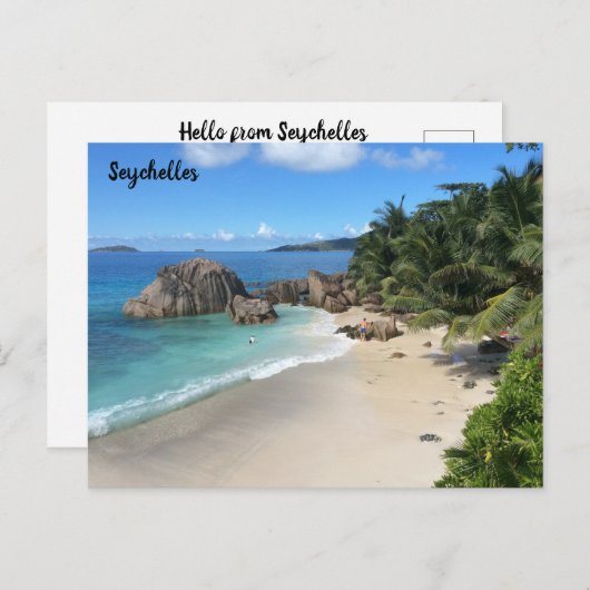 Carte postale Seychelles Maldives (Devant / Derrière)