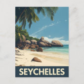 Carte Postale Seychelles tropicale (Devant)
