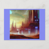 Carte Postale SF City sur une planète étrange 1 (Devant)