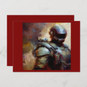 Carte Postale SF - Héros militaire 3 (Devant / Derrière)