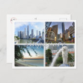 Carte Postale SG Singapour (Devant / Derrière)