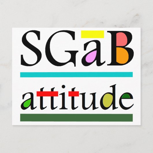 Carte Postale Sgab attitude (Devant)