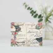 Carte postale Shabby Chic Paris Bluebird (Debout devant)