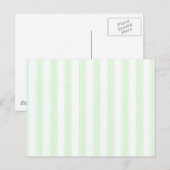 Carte Postale Shabby Chic Vert clair et Blancs (Devant / Derrière)