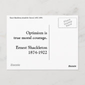 Carte Postale Shackletonin Antarctique Nimrod photo et citation (Dos)